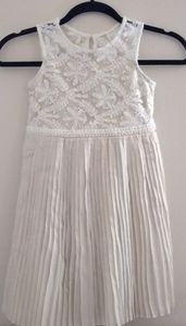 NWOT Rare Editions Girls Embroidered Pleated Dress